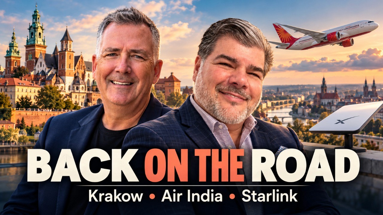 Image of MIke Putman (left) and James Ferrara (right) with the caption "Back on the road" beneath them